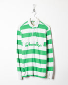 Green United Colors Of Benetton Striped Rugby Shirt - Large