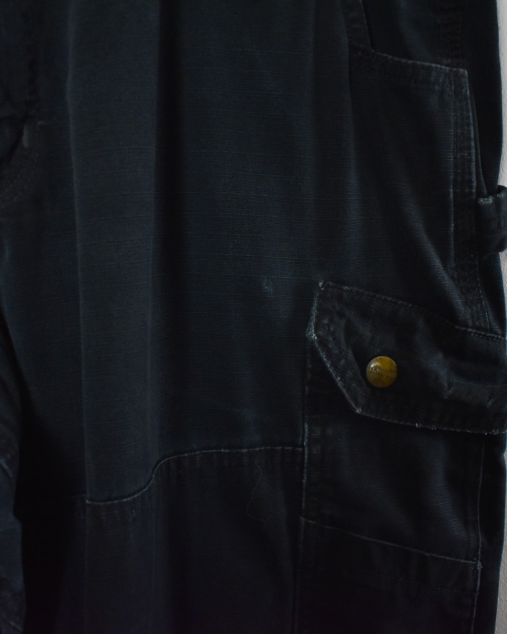 Black Carhartt Double Knee Carpenter Cargo Jeans - W38 L34