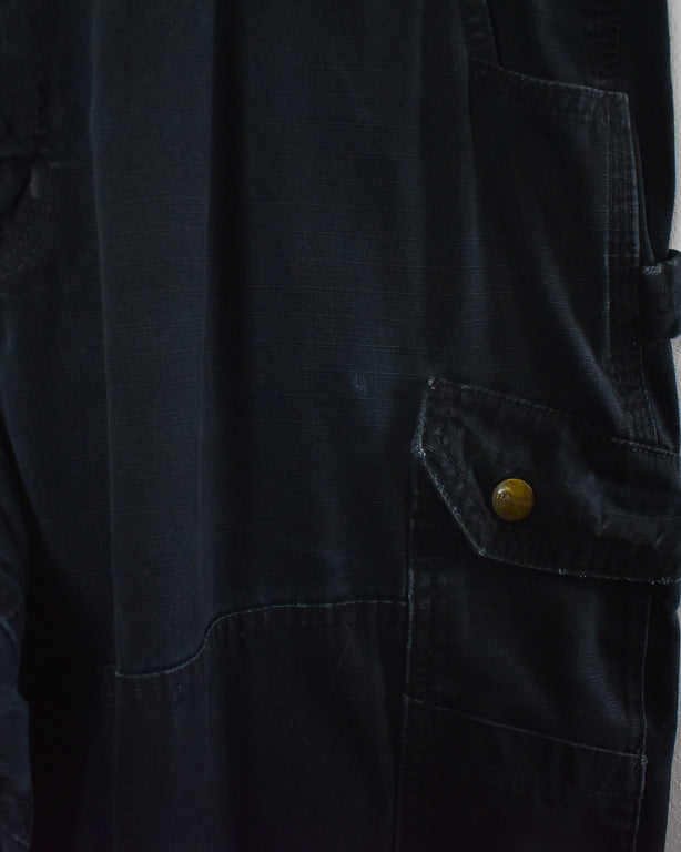 Black Carhartt Double Knee Carpenter Cargo Jeans - W38 L34