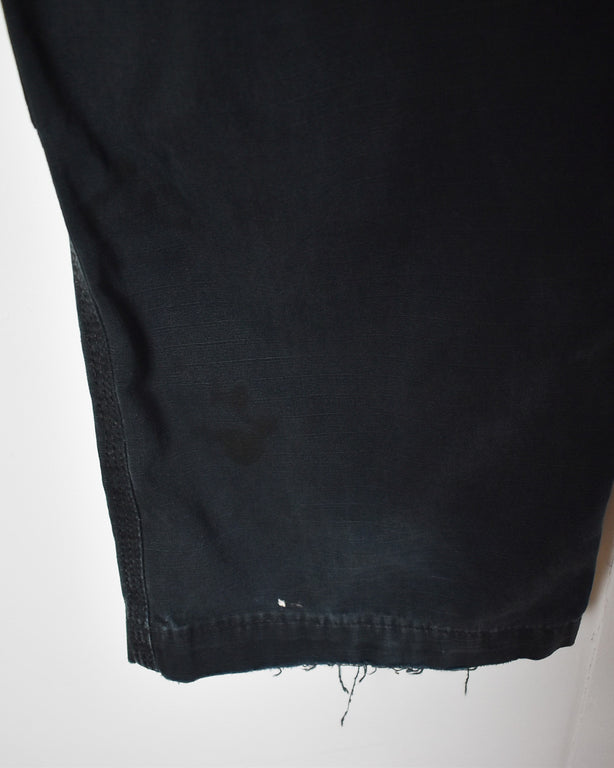 Black Carhartt Double Knee Carpenter Cargo Jeans - W38 L34