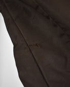 Brown Carhartt Fleece Lined Windbreaker Jacket - Large