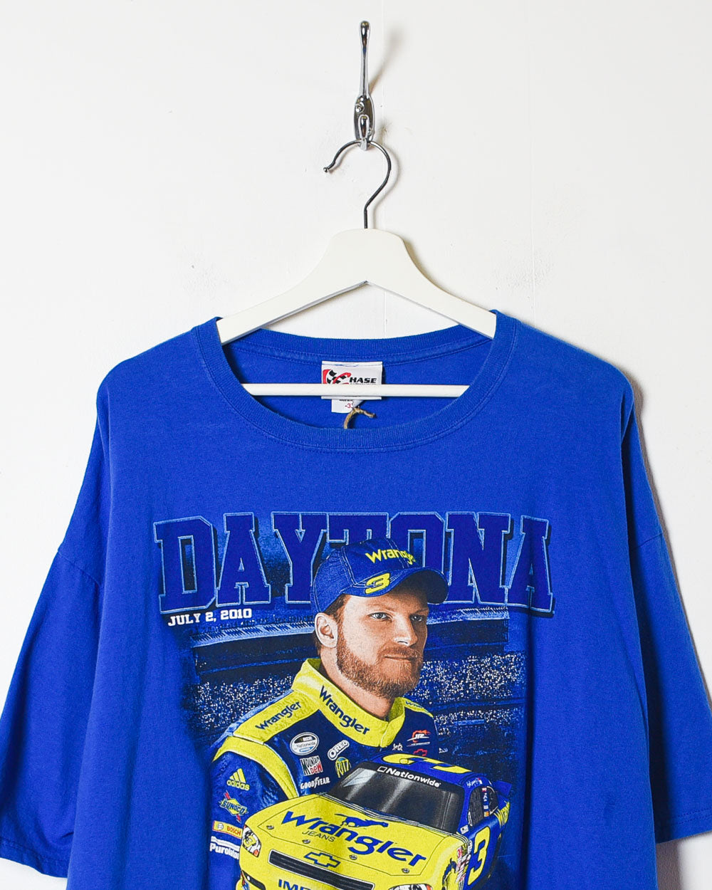 Blue Chase Authentics Daytona 500 Dale Jr Graphic T-Shirt - XXX-Large