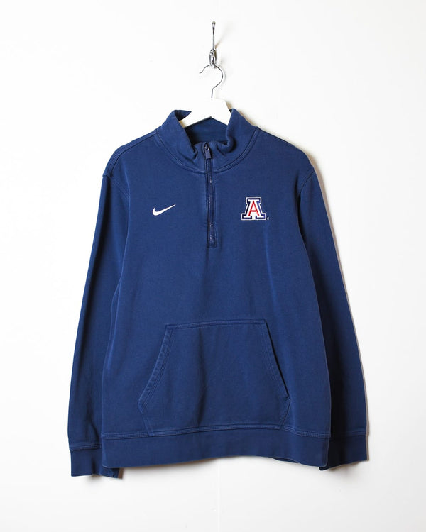 Navy Nike Arizona State 1/4 Zip Sweatshirt - Medium