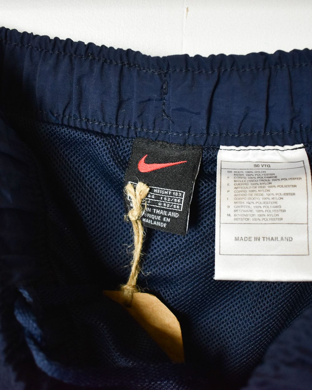 Navy Nike Athletic Mesh Shorts - Large