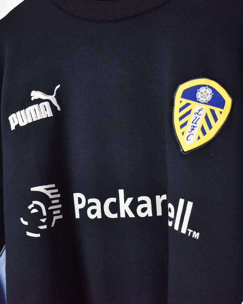 Black Puma Leeds United FC Training Sweatshirt - Medium