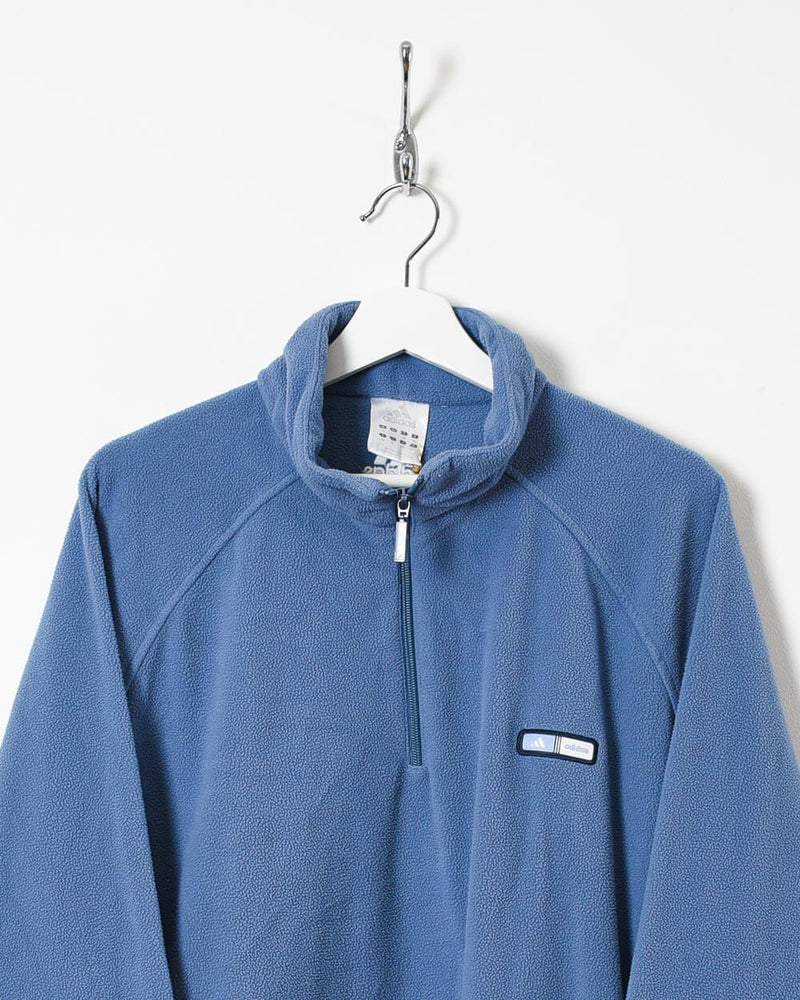 Blue Adidas 1/4 Zip Fleece - XX-Large