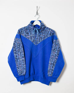 Blue Adidas 1/4 Zip Sweatshirt - Medium