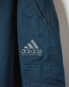 Navy Adidas Adventure Double Knee Cargo Trousers - X-Large