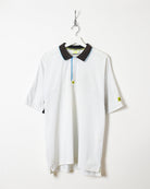 White Adidas Equipment Polo Shirt - X-Large