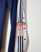 Navy Adidas The Brand With Three Stripes Tracksuit Bottoms - W32 L32