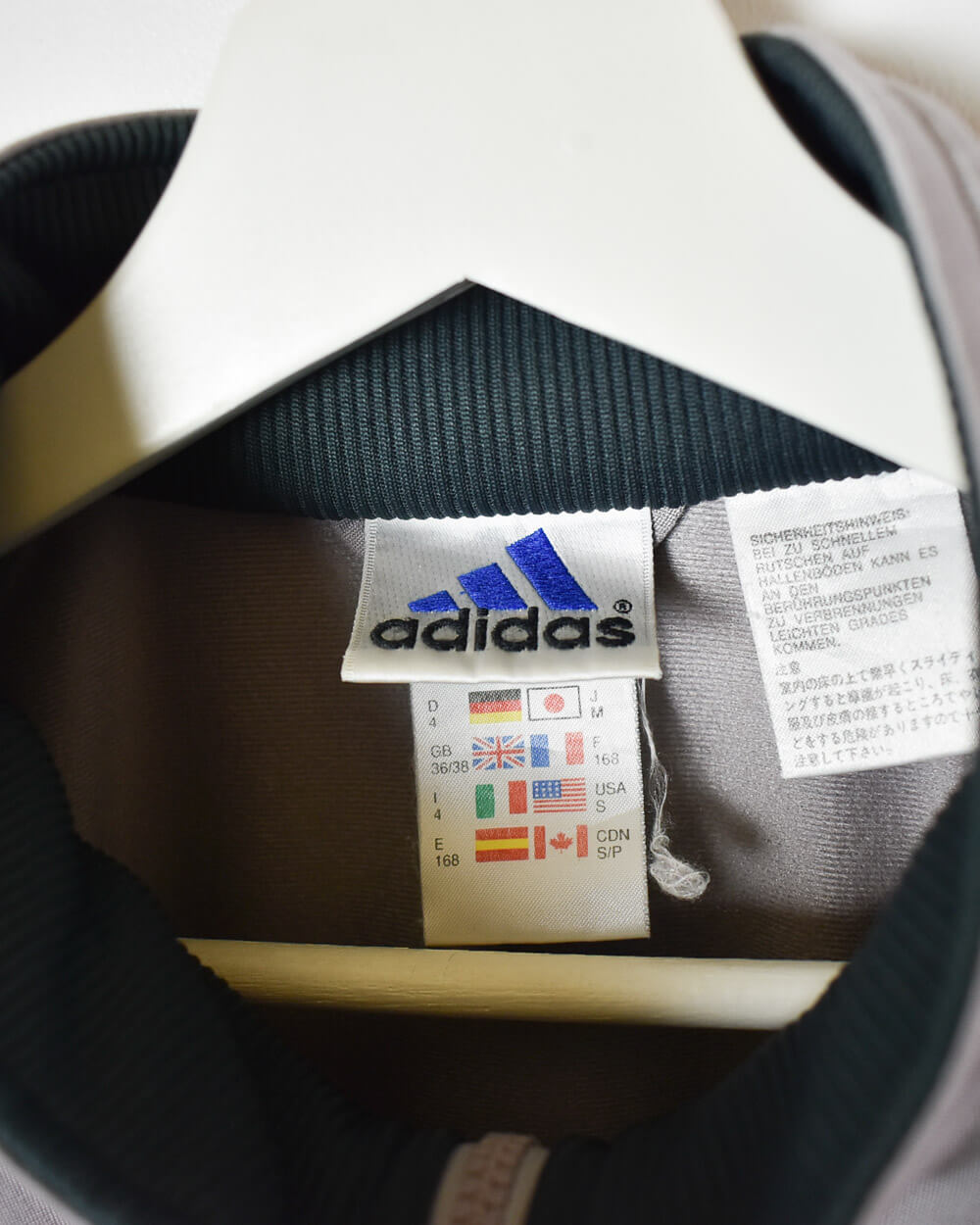 Stone Adidas Tracksuit Top - Small