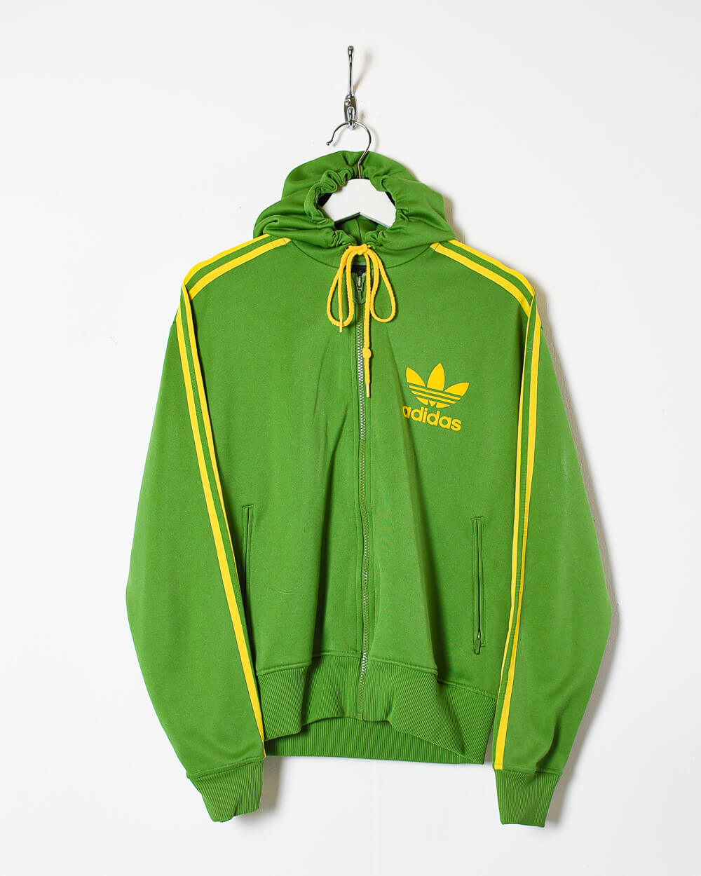 Adidas green and sales yellow tracksuit