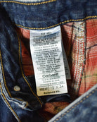 Navy Carhartt Lined Jeans - W34 L34