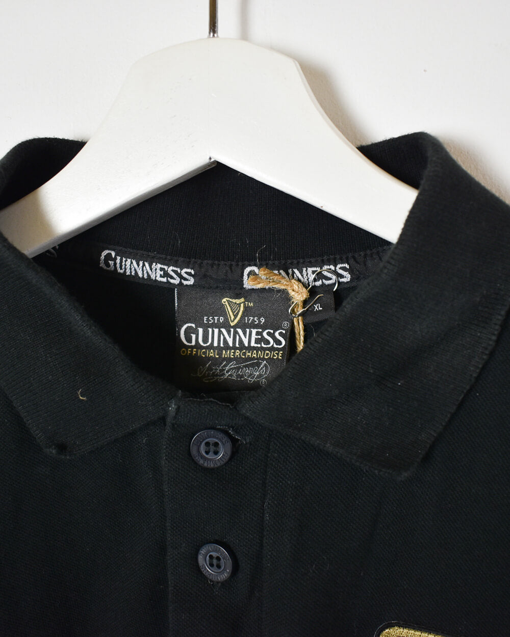 Black Guinness Est 1759 Polo Shirt - X-Large