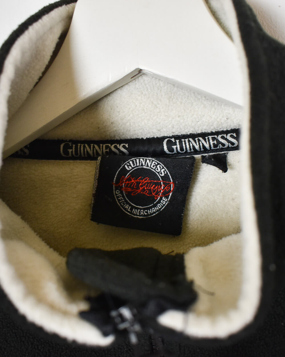 Black Guinness Zip-Through Fleece - Medium