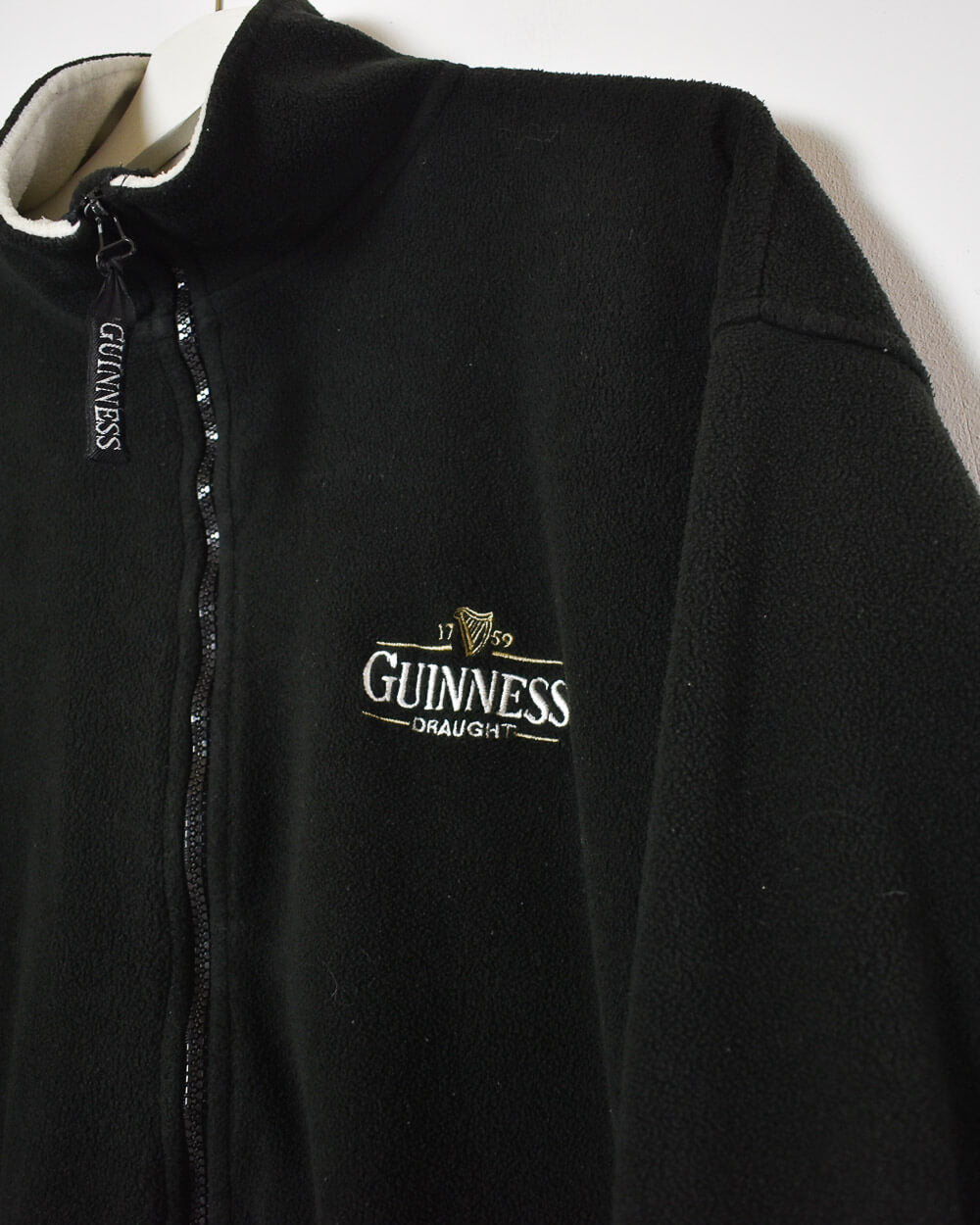Black Guinness Zip-Through Fleece - Medium
