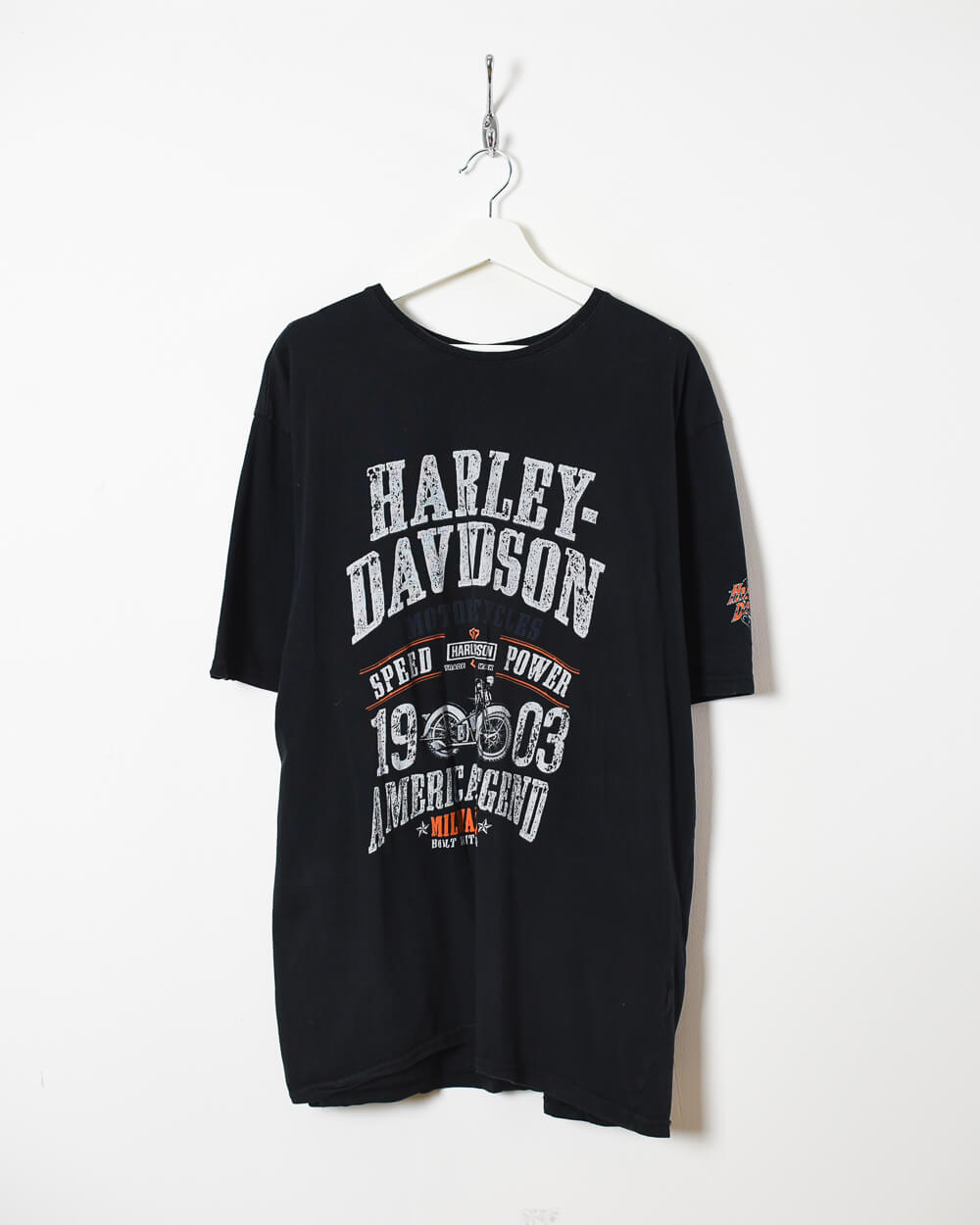 Black Harley Davidson Motorcycles American Legend 1903 T-Shirt - XX-Large