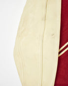 Maroon Vintage Colour Block Varisty Jacket - Small
