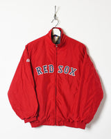 Vintage 00s Polyester Red Majestic Red Sox Women's Fleece Lined Windbreaker  Jacket - Small– Domno Vintage