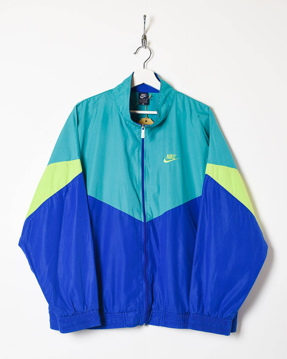 Color Block Vintage 80s Windbreaker Jacket