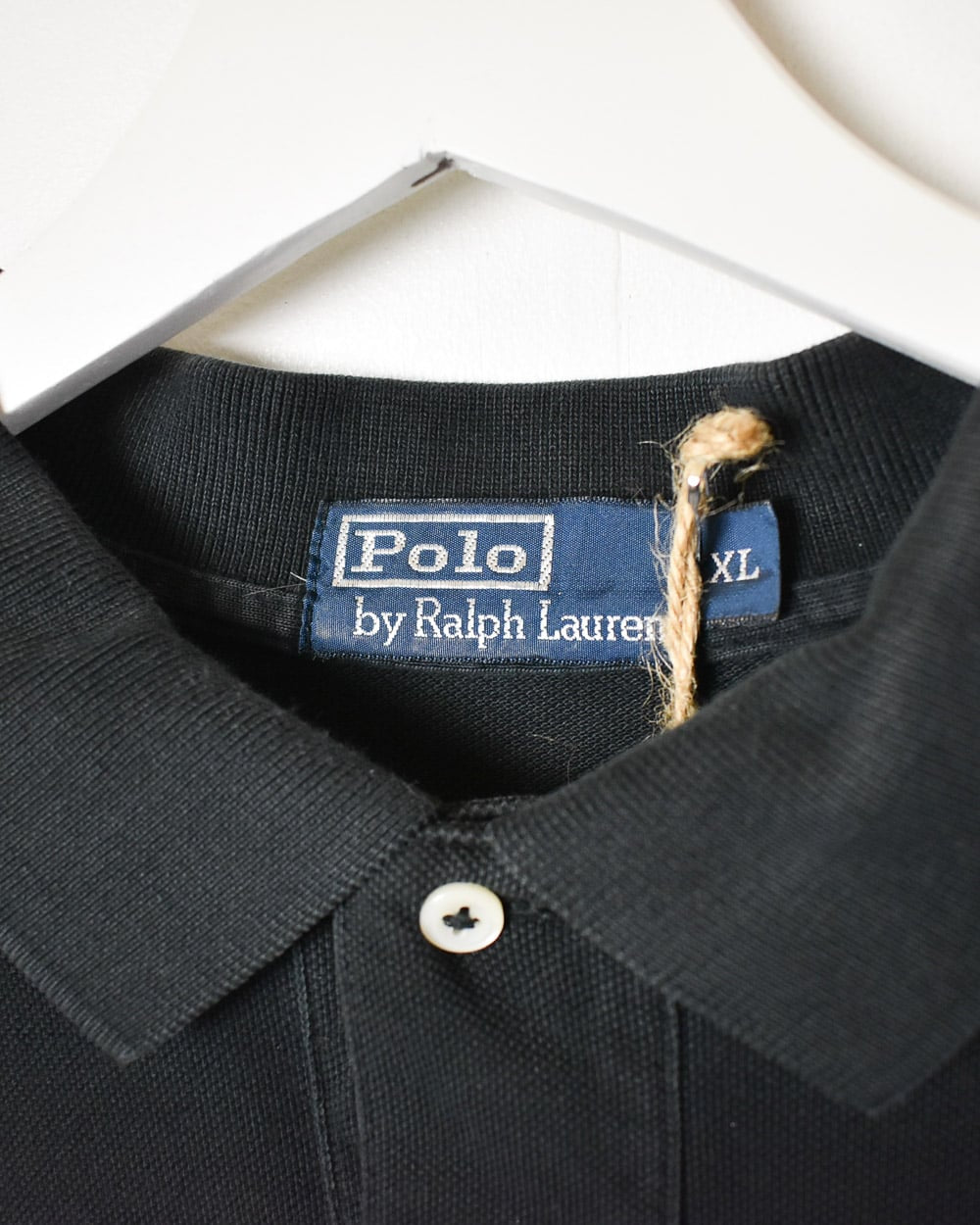 Black Polo Ralph Lauren Long Sleeved Polo Shirt - X-Large