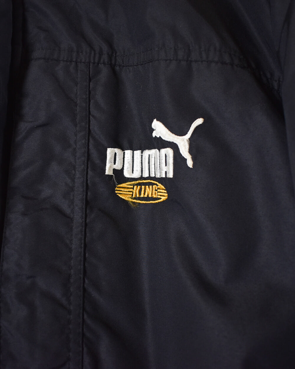 Black Puma King Long Coat - Medium