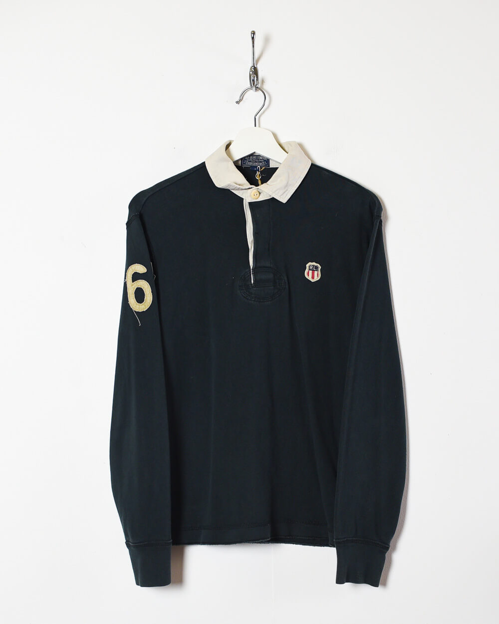 Black Ralph Lauren Polo Jeans Company Rugby Shirt - X-Small