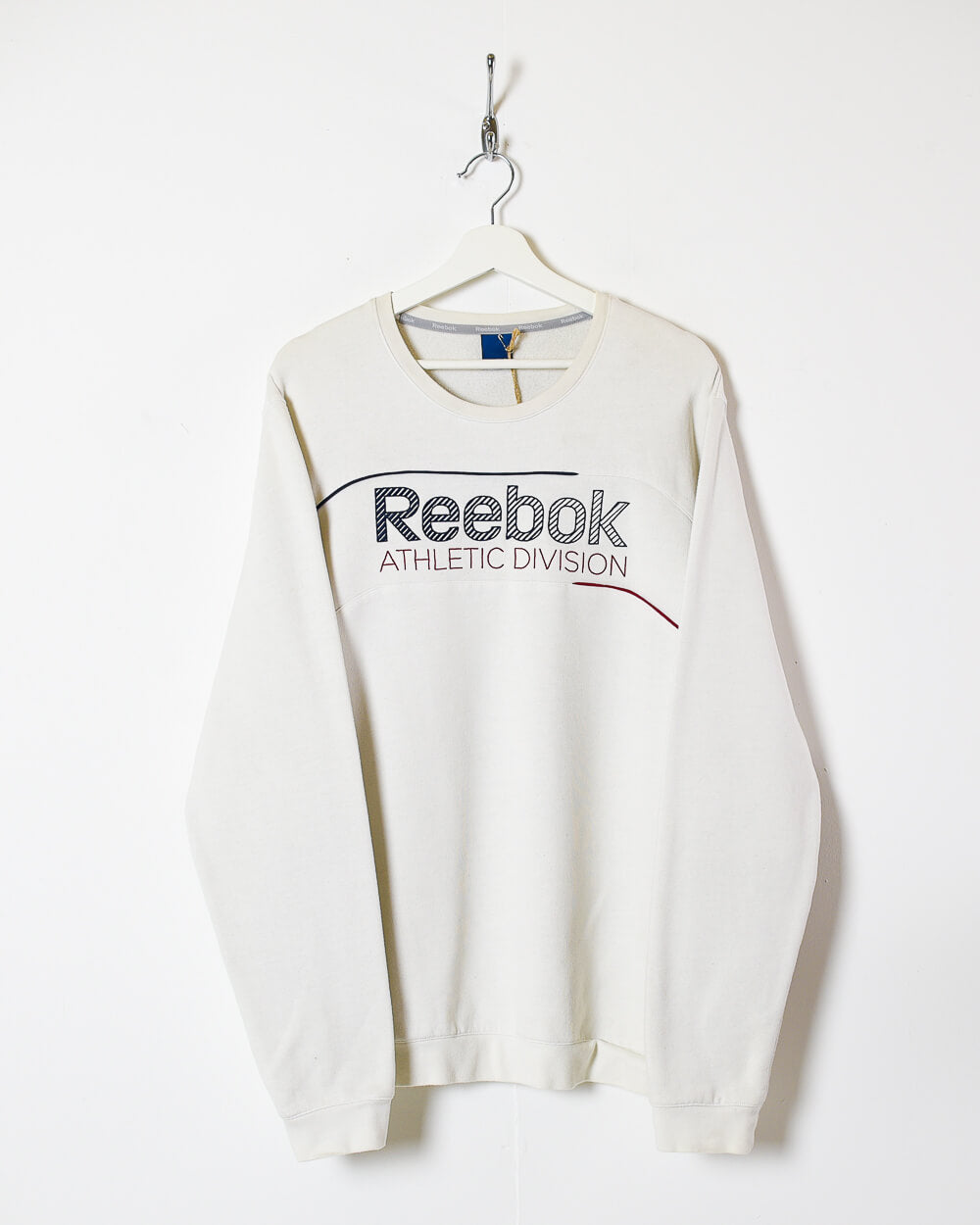 White Reebok Athletic Division Sweatshirt - Large