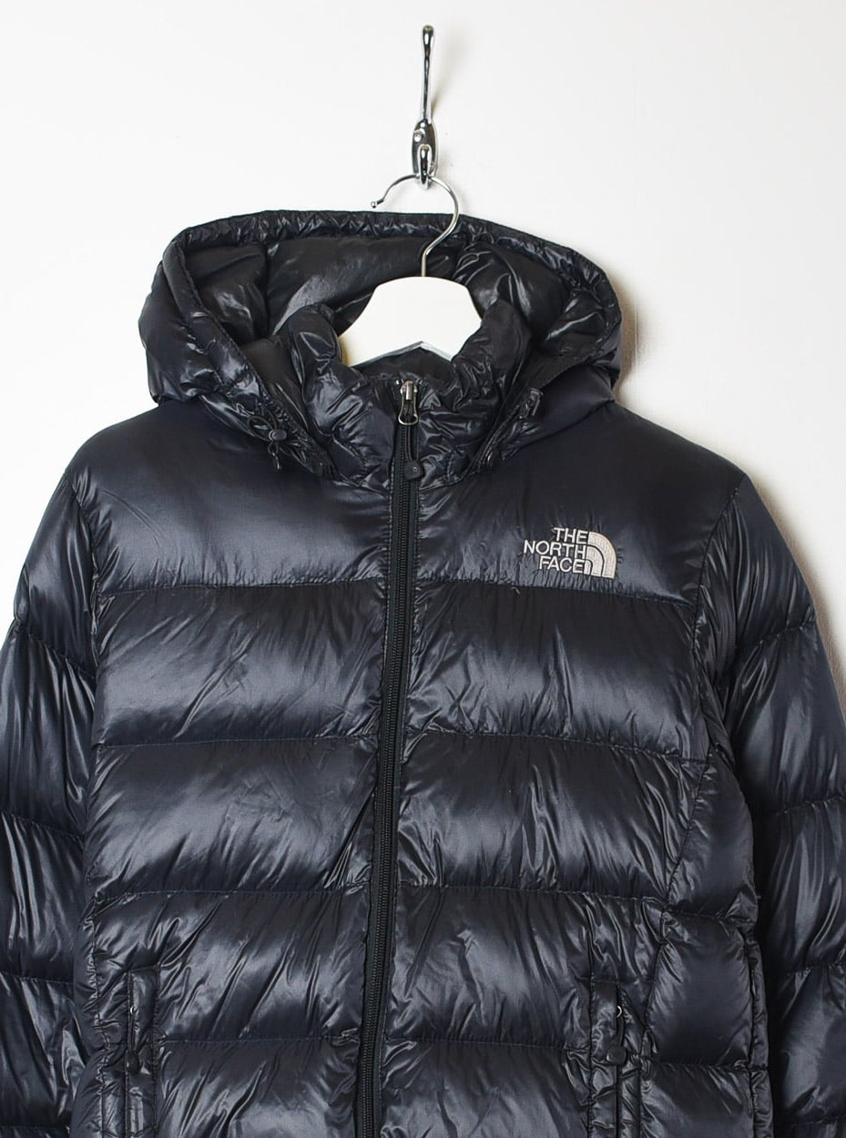 Black The North Face Hooded Nuptse 700 Down Puffer Jacket - Small Women's