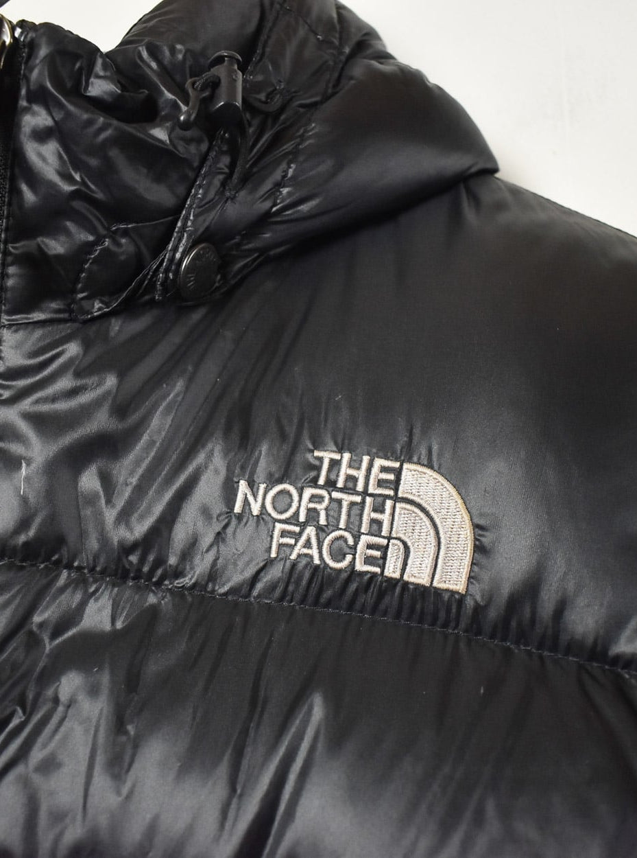 Black The North Face Hooded Nuptse 700 Down Puffer Jacket - Small Women's