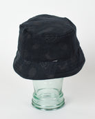Black Vintage Basketball Bucket Hat   