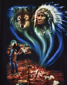 Black Native American T-Shirt - X-Large