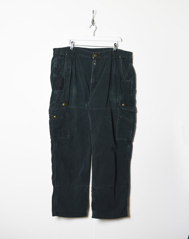 Black Carhartt Double Knee Carpenter Cargo Jeans - W40 L30