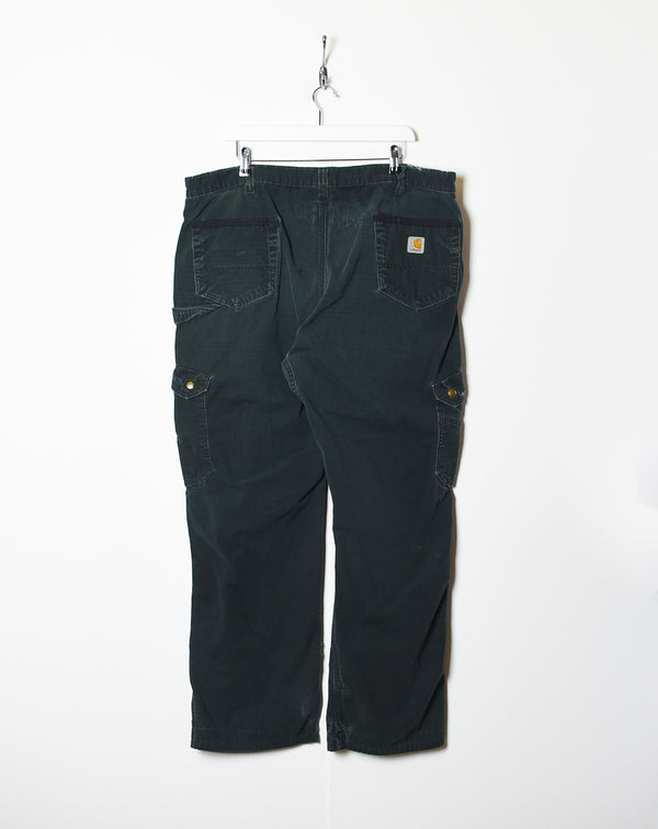 Black Carhartt Double Knee Carpenter Cargo Jeans - W40 L30