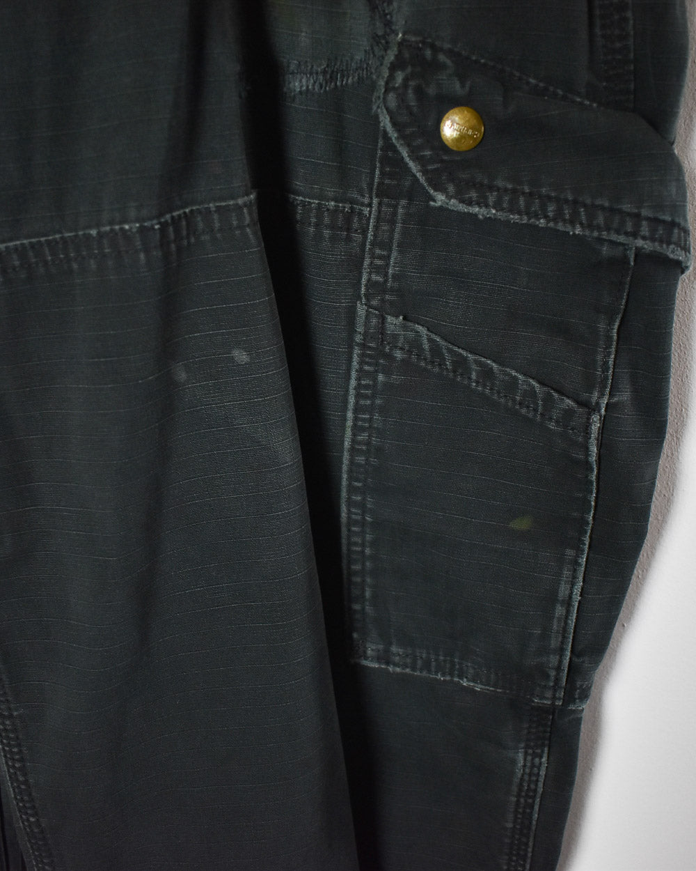 Black Carhartt Double Knee Carpenter Cargo Jeans - W40 L30