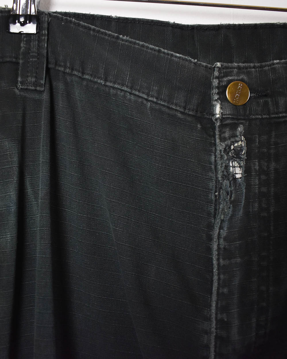 Black Carhartt Double Knee Carpenter Cargo Jeans - W40 L30