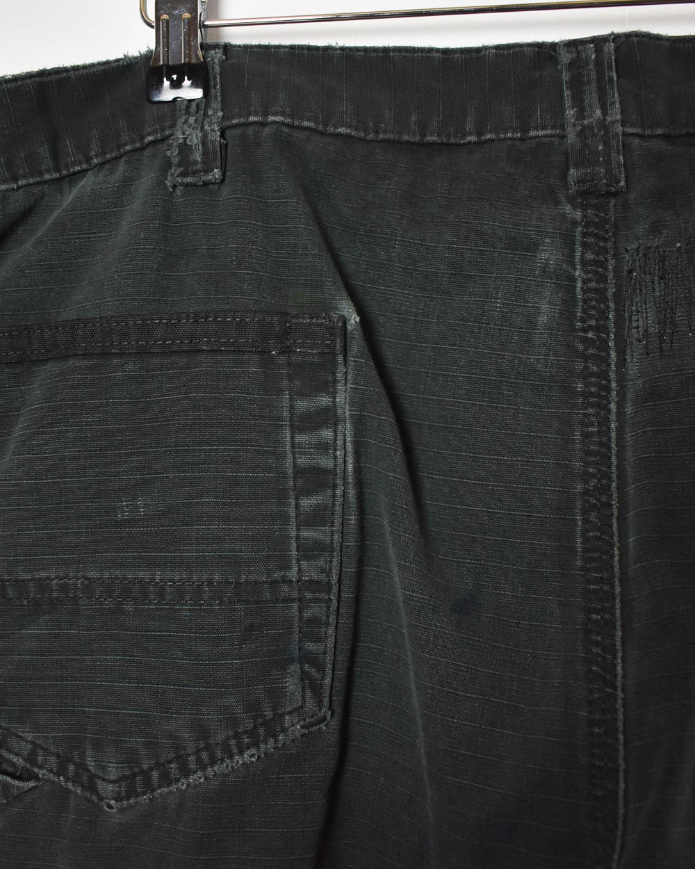 Black Carhartt Double Knee Carpenter Cargo Jeans - W40 L30