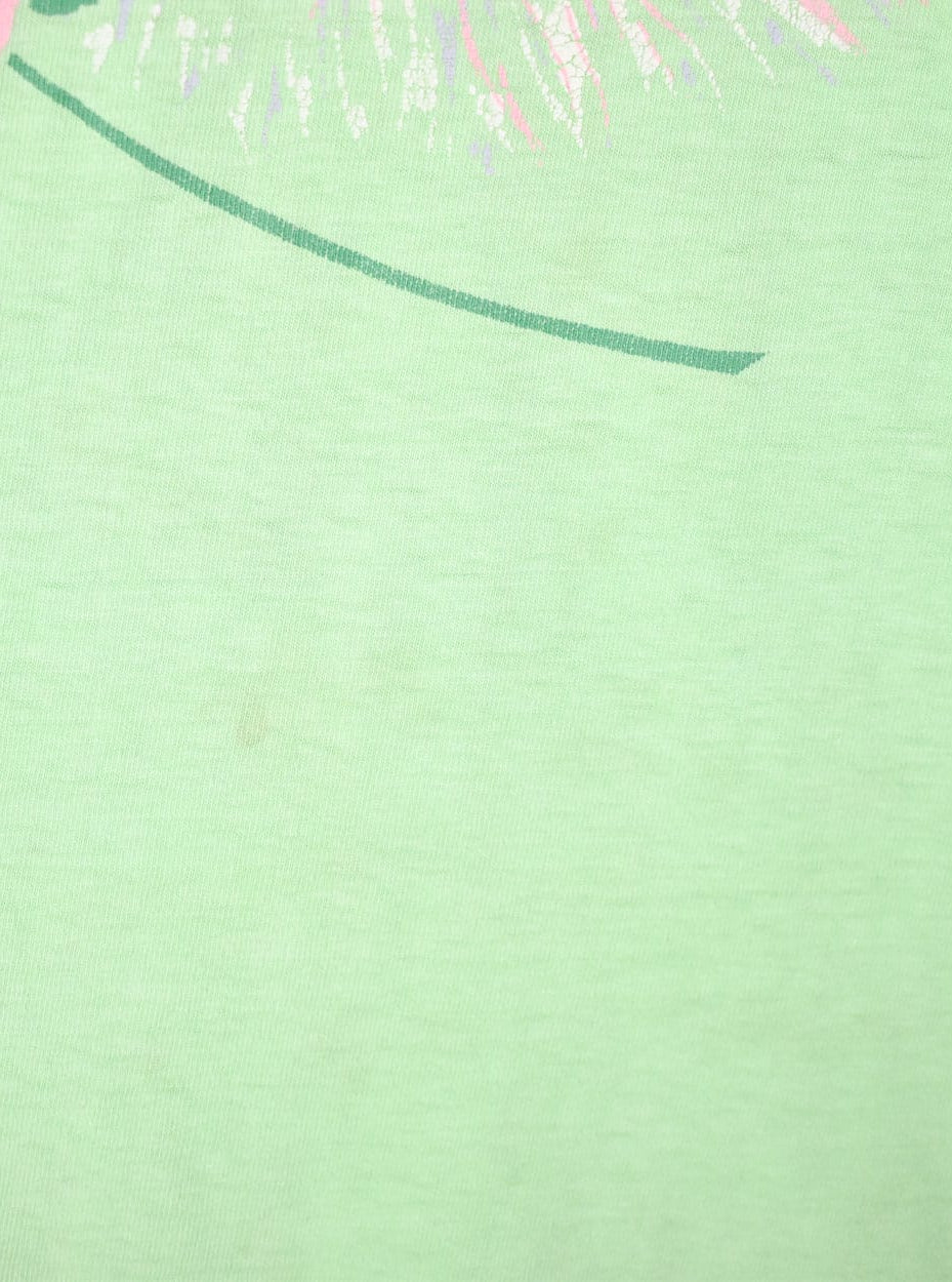 Green Myrtle Beach Kitten Single Stitch T-Shirt - Medium