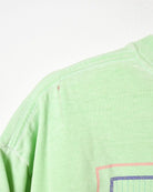 Green Myrtle Beach Kitten Single Stitch T-Shirt - Medium