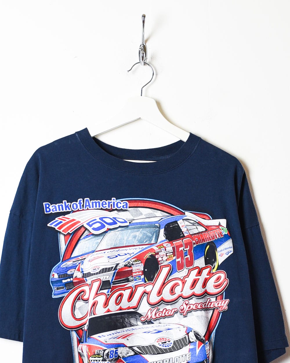Navy Nascar Charlotte Motor Speedway T-Shirt - XX-Large
