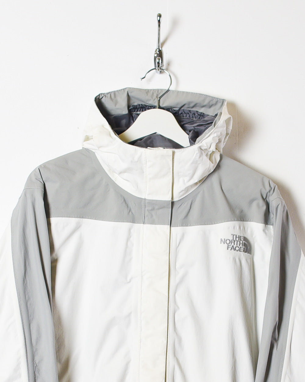 White The North Face Women's Hooded Jacket - X-Large women's