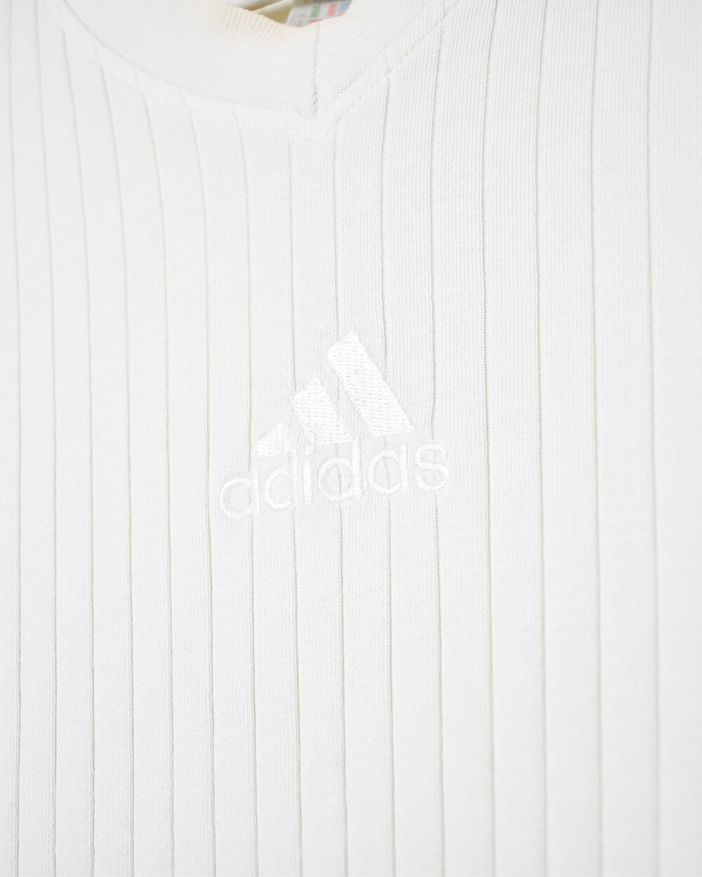 White Adidas T-Shirt - XX-Large