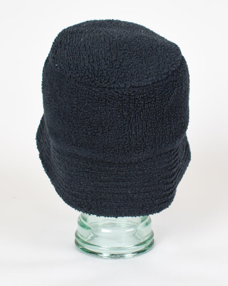 Vintage 90s Polyester Plain Black Nike Fleeced Bucket Hat– Domno