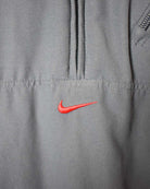 Grey Nike 1/4 Zip Fleece Lined Jacket - Large women's