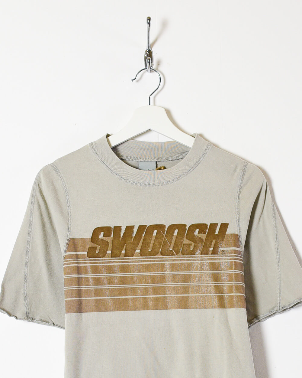 Neutral Nike Swoosh T-Shirt - Small