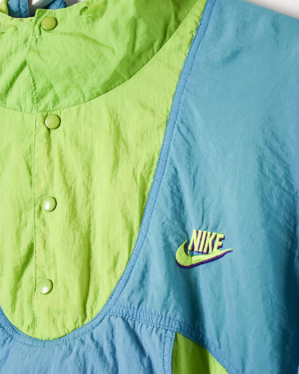 Green Nike The Roads Are Always Open Hooded 1/4 Zip Shell Jacket - Medium