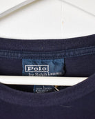 Navy Polo Ralph Lauren Long Sleeved T-Shirt - Large