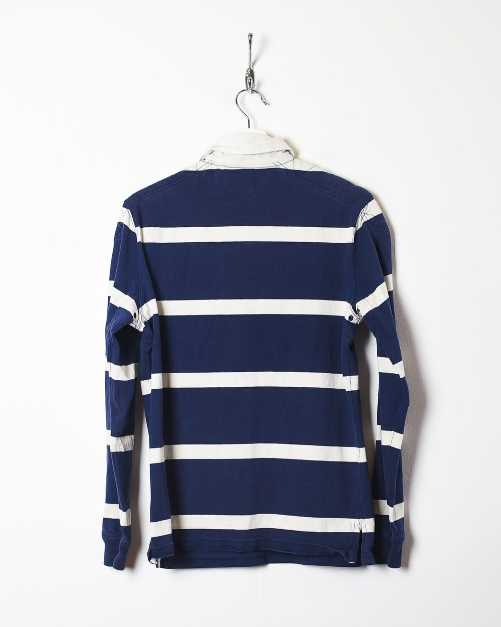 Navy Polo Ralph Lauren Striped Rugby Shirt - Small