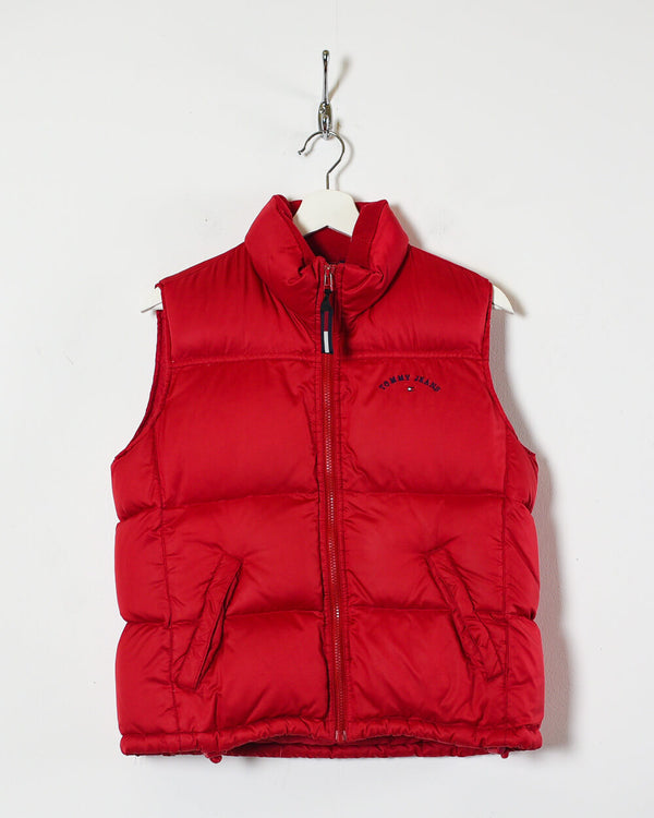 Red Tommy Jeans Down Gilet - Medium women's