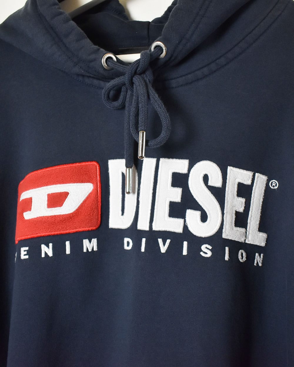 Navy Diesel Denim Division Hoodie - Large